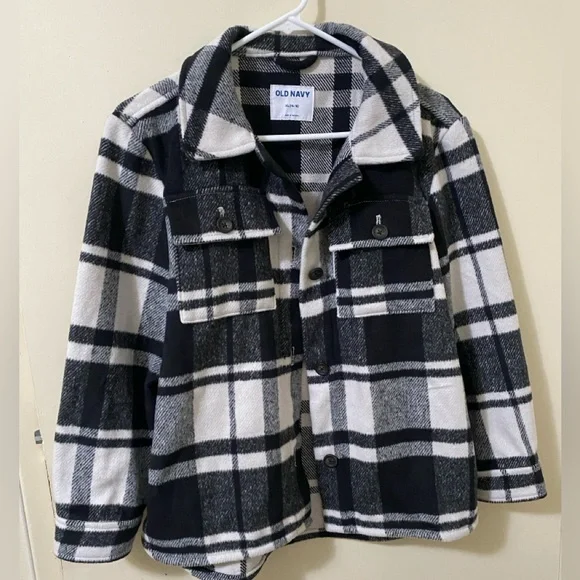 Girls Flannel Plaid Long Sleeve Shirt Jacket Shackets - Picture 2 of 4